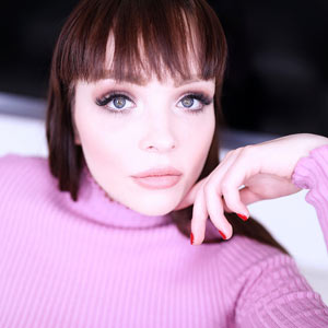 Blue eyed cutie posing for the camera