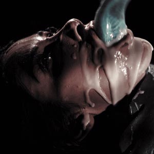 Deep while cum pouring out of it