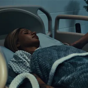 Aria Sloane taking care of her patient Ava Amira