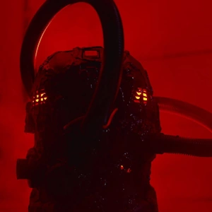 Glowing the garage in red