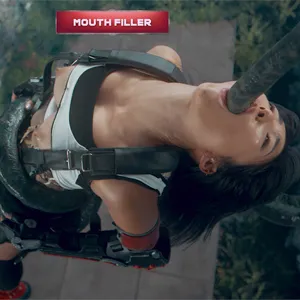 Gagging on that huge tentacle