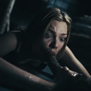 Gagging on one of them