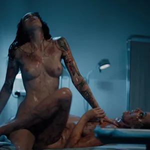 Charlie Forde & Charlotte Sins scissoring at the hospital