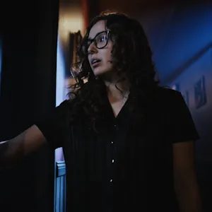 Leana Lovings opens the door