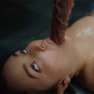 Leana Lovings covered in cum in real life hentai action