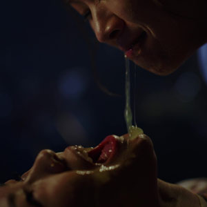 Alien parasite sliding over