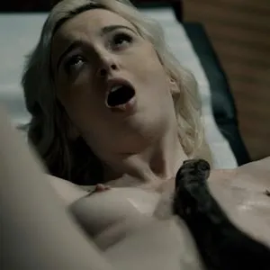 Lexi Lore tied to the exam table