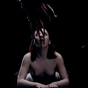 There is a huge monster awaiting for her