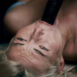 Throating on big tentacle