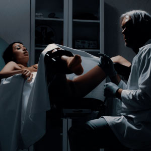 The doctor hears some noises