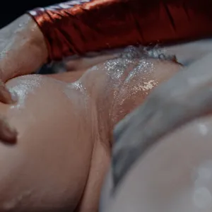Aliens reaching for her pussy