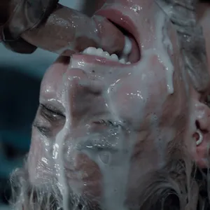 And a massive facial too