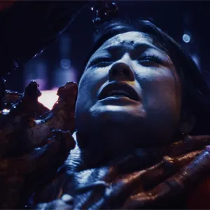 Grabbing Lulu Chu by her neck