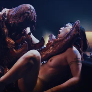 Fucking her pussy in the bar