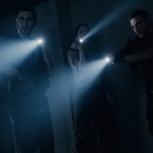 Anna de Ville with the mercenaries