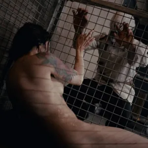She ends up in a cage