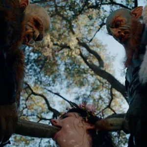 Gagging on fat orc dicks