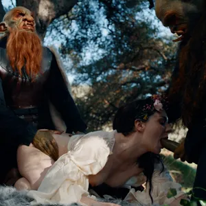 Maddie Wren spit roasted in the forest