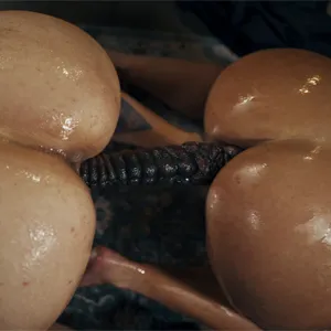 Big asses on closeup