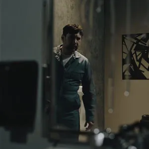 He hears some strange noises