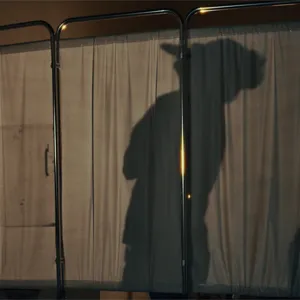 Gal choking on a parasite