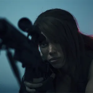 Octokuro as Quiet on the mission