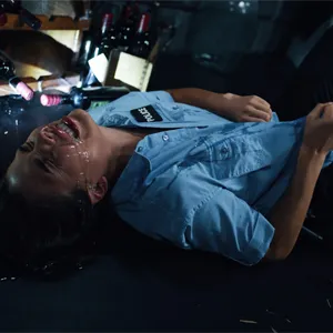 She gets attacked by a parasite