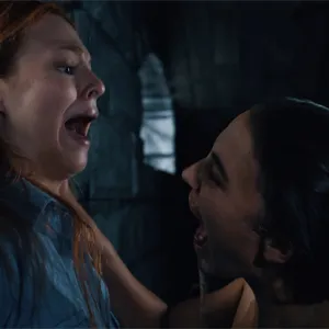 She is attacked by her partner