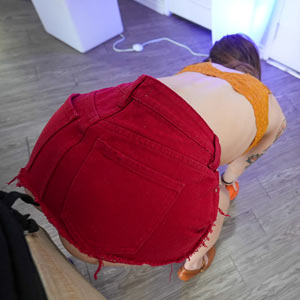 Checking out her ass