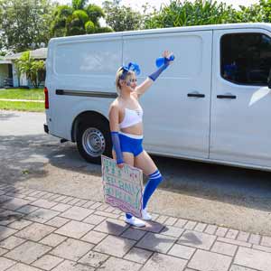 Saying hi to the guys