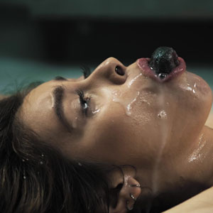 Tentacle deep in mouth