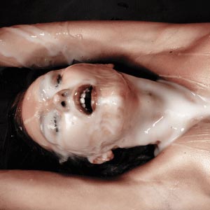 Creaming all over Stacy Cruz's flawless body