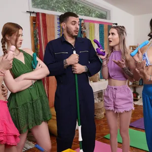 But the janitor shows up