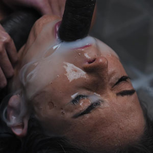 Huge load for her pretty mouth