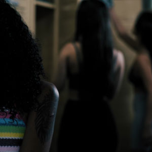 Emiri Momota, Alice Hernandez & Barbie Rous at the locker room