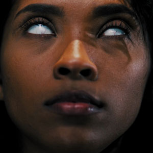 Penetrating her ears