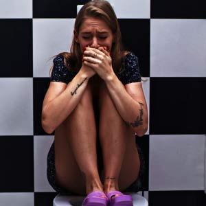 Tiffany on the toilet