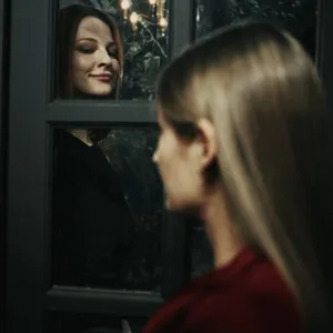 Someone is knocking on her door