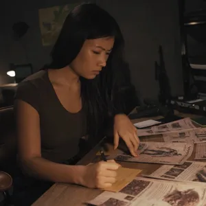 Dolly studying Vampire material