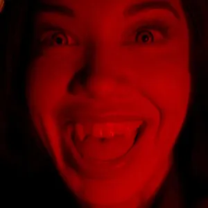 And she is ready to bite